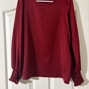 Elegant Red Women's Top